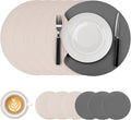 Tischset – hitzebeständig, aus PU-Leder, 32cm, 10cm, grau
