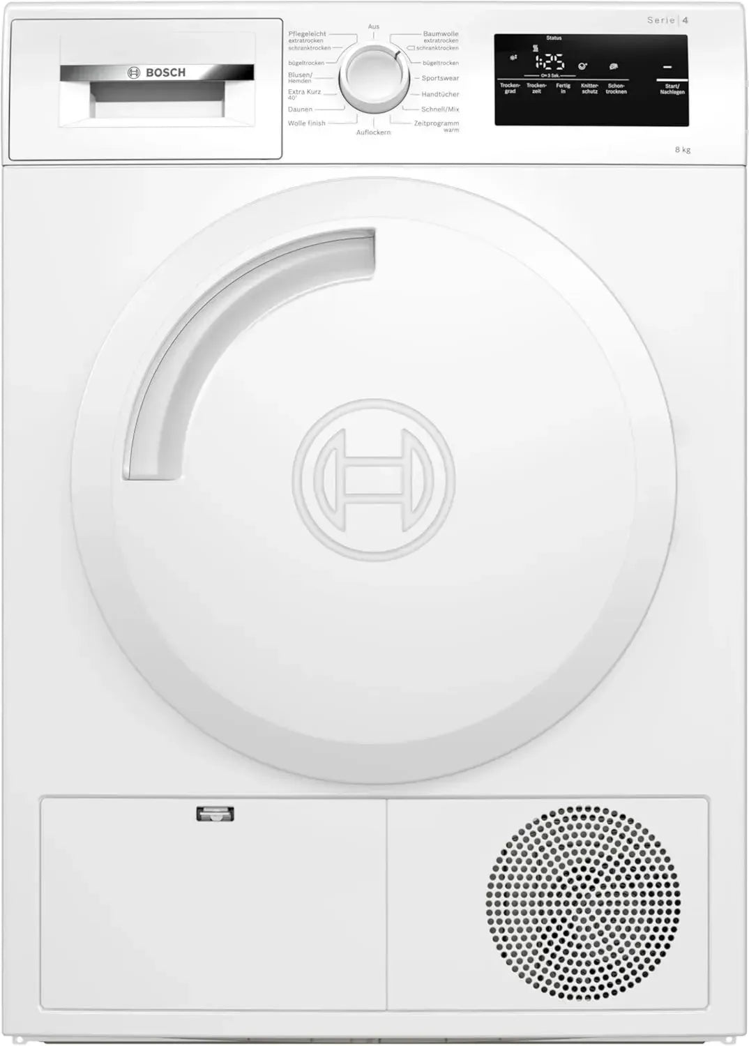 Bosch Serie 4 Wärmepumpentrockner 8 kg, Energieeffizient mit AutoDry und Sensitive Drying