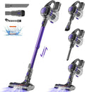 Kabelloser 450W Akku-Staubsauger mit 40000Pa Saugleistung, 1,6L Behälter, Anti-Verwicklungsbürste - 50 Minuten Laufzeit für Teppiche, Hartböden und Tierhaare