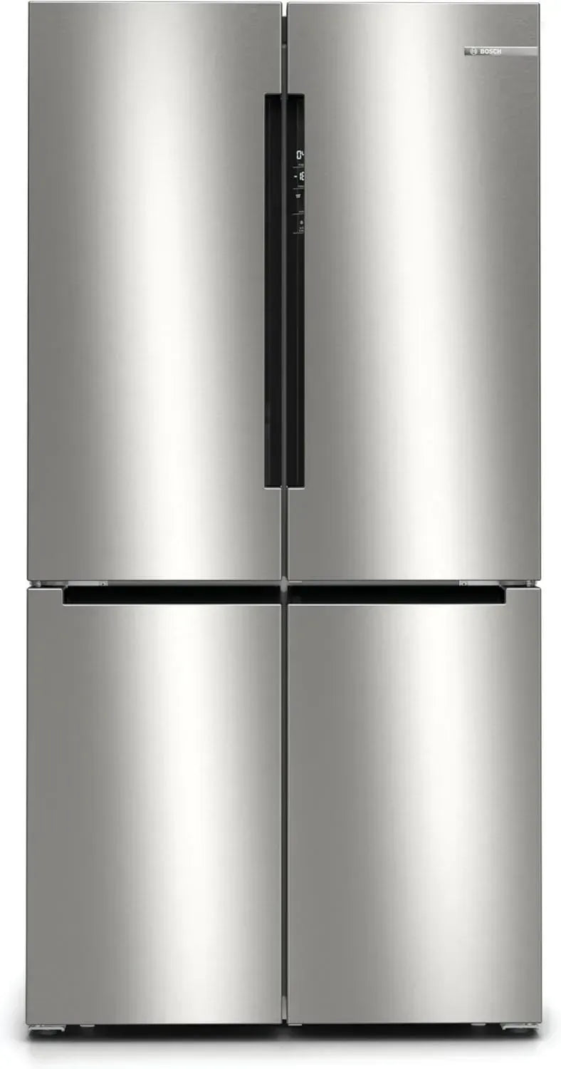 Bosch Serie 4 Kühlschrank mit Gefrierkombination, 183x91 cm, 405L Kühl- und 200L Gefrierraum, VitaFresh für längere Frische, NoFrost Technik, gleichmäßige LED-Beleuchtung